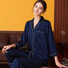 ILOS Silk Pajama Set|Long Sleeve